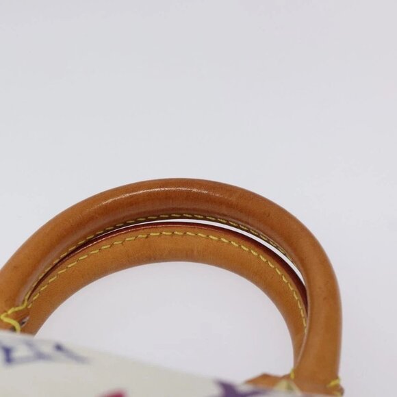 LOUIS VUITTON Monogram Multicolor Mini Speedy Hand Bag White M92645 Auth BA414AV - Picture 9 of 16